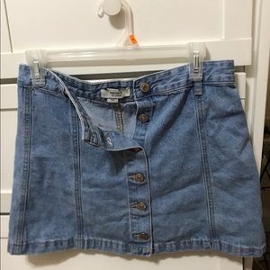 jean skirt, very cute and can style with a belt